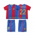 FC Barcelona Dresy Fotbal SAUIOLA 22 2007 Retro Dětský Domácí 2006 Krátký rukáv