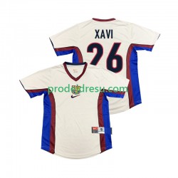 FC Barcelona Dresy Fotbal XAVI 26 Retro Muž Venkovní 1998 1999 Krátký rukáv