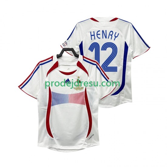 Francie Dresy Fotbal Henry 12 Retro Muž Venkovní 2006 Krátký rukáv