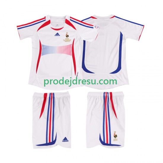Francie Dresy Fotbal Retro Dětský Venkovní 2006 Krátký rukáv