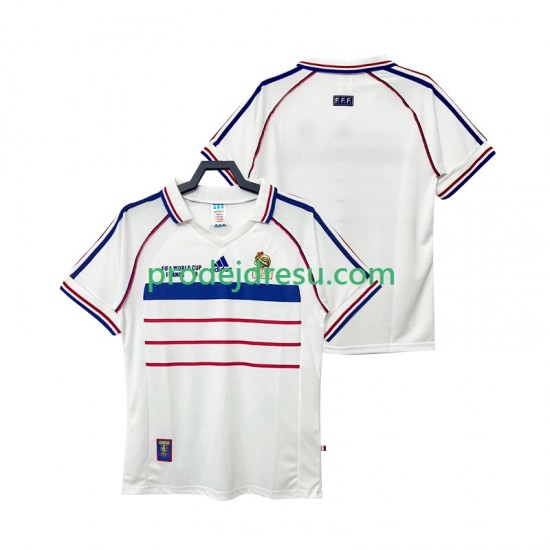 Francie Dresy Fotbal Retro Muž Venkovní 1998 Krátký rukáv