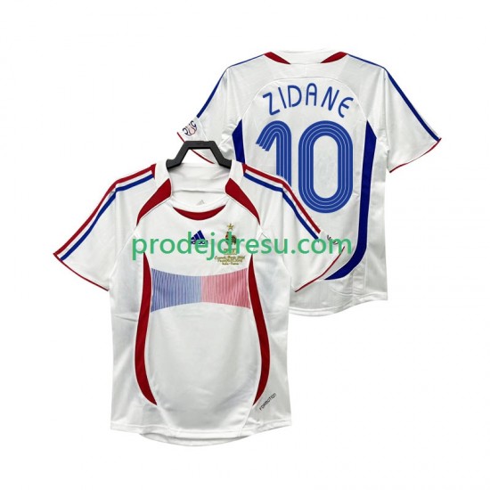 Francie Dresy Fotbal ZIDANE 10 Retro Muž Venkovní 2006 Krátký rukáv
