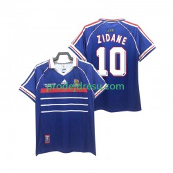 Francie Dresy Fotbal ZIDANE 10 Retro Muž Domácí 1998 Krátký rukáv