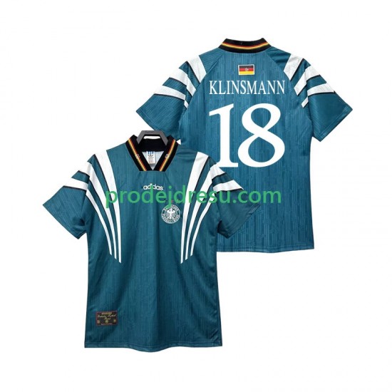 Německo Dresy Fotbal KLINSMANN 18 1996 Retro Muž Venkovní Krátký rukáv