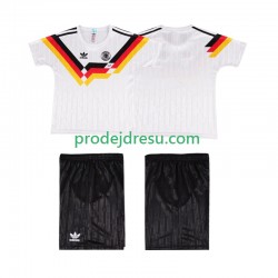 Německo Dresy Fotbal 1990 Retro Dětský Domácí Krátký rukáv