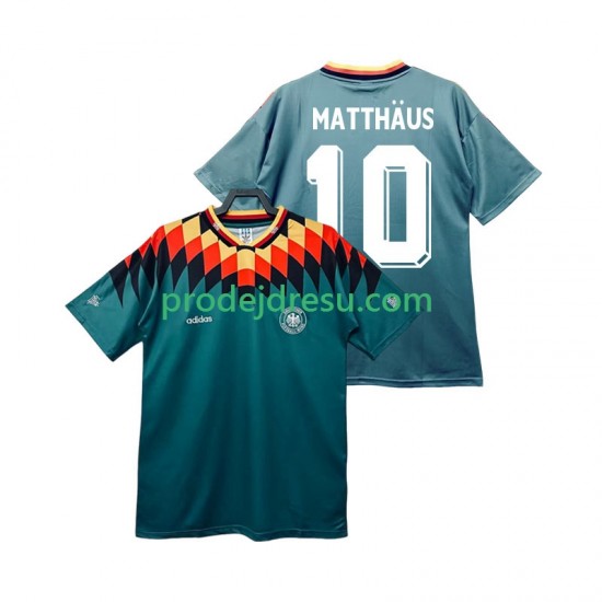 Německo Dresy Fotbal MATTHAUS 10 Retro Muž Venkovní 1994 Krátký rukáv