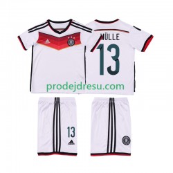 Německo Dresy Fotbal MULLER 13 2014 Retro Dětský Domácí Krátký rukáv