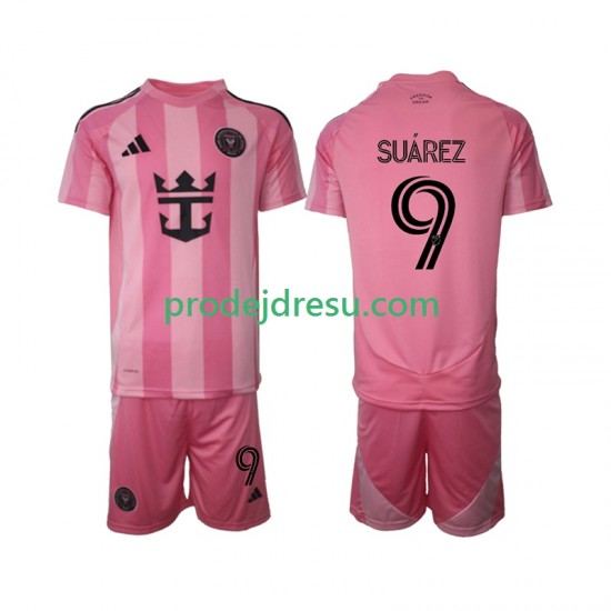 Inter Miami Dresy Fotbal Suárez Luis 9 Dětský Domácí 2025 Krátký rukáv
