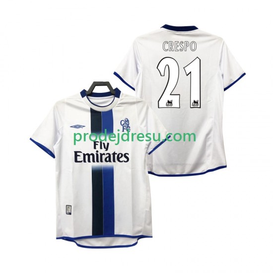 Inter Milán Dresy Fotbal CRESPO 21 2003 Retro Muž Venkovní 2004 Krátký rukáv