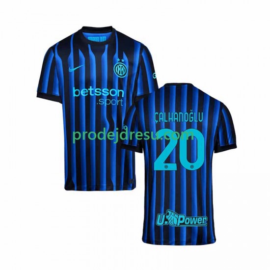 Inter Milán Dresy Fotbal Hakan Calhanoglu 20 Muž Domácí 2025-2026 Krátký rukáv