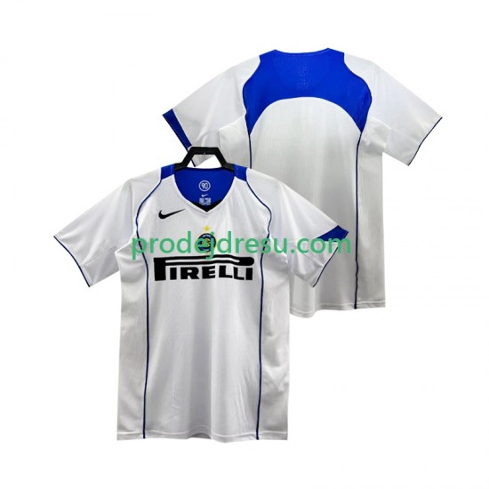 Inter Milán Dresy Fotbal 2005 Retro Muž Venkovní 2004 Krátký rukáv