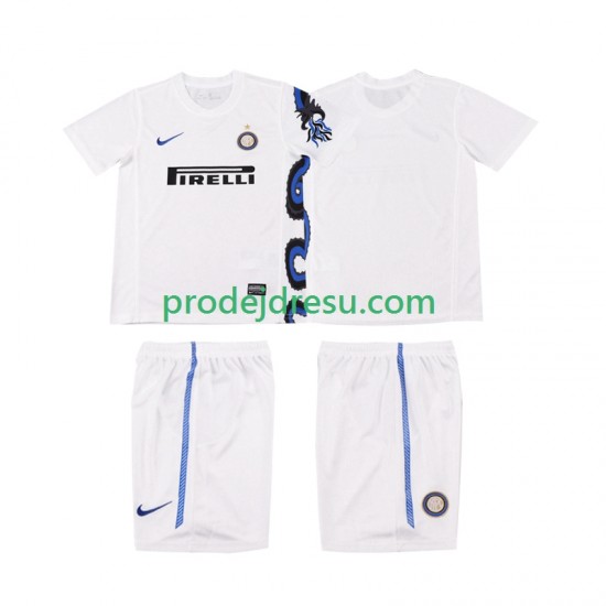 Inter Milán Dresy Fotbal Retro Dětský Venkovní 2011 2010 Krátký rukáv