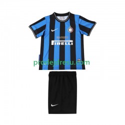 Inter Milán Dresy Fotbal 2009 Retro Dětský Domácí 2010 Krátký rukáv