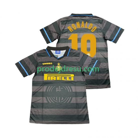 Inter Milán Dresy Fotbal Ronaldo 10 1997 Retro Muž Alternativní 1998 Krátký rukáv