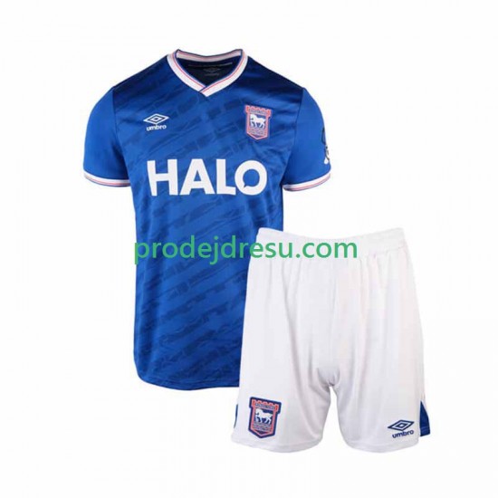 Dresy Fotbal Ipswich Town Dětský Domácí 2025-2026 Krátký rukáv