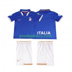 Itálie Dresy Fotbal 1996 Retro Dětský Domácí Krátký rukáv
