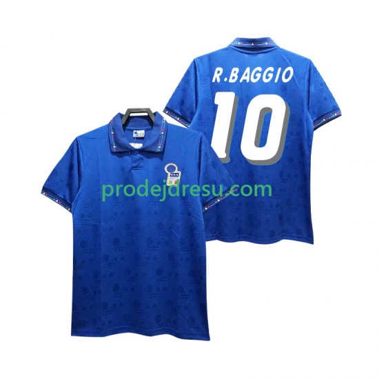 Itálie Dresy Fotbal Roberto Baggio 10 Retro Muž Domácí 1994 Krátký rukáv