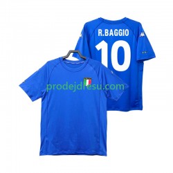 Itálie Dresy Fotbal Roberto Baggio 10 2000 Retro Muž Domácí Krátký rukáv