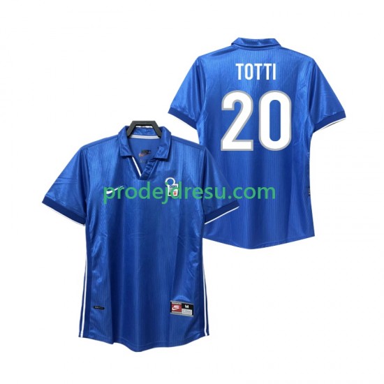 Itálie Dresy Fotbal Totti 20 Retro Muž Domácí 1998 Krátký rukáv