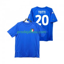 Itálie Dresy Fotbal Totti 20 2000 Retro Muž Domácí Krátký rukáv