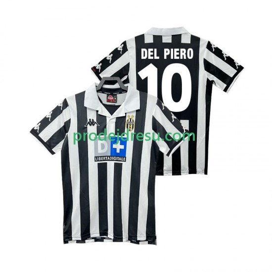 Juventus Dresy Fotbal DEL PIERO 10 2000 Retro Muž Domácí 1999 Krátký rukáv