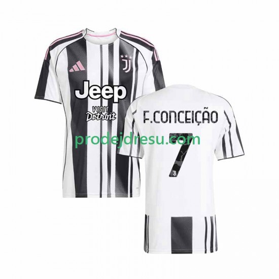 Juventus Dresy Fotbal Francisco Conceicao 7 Muž Domácí 2025-2026 Krátký rukáv