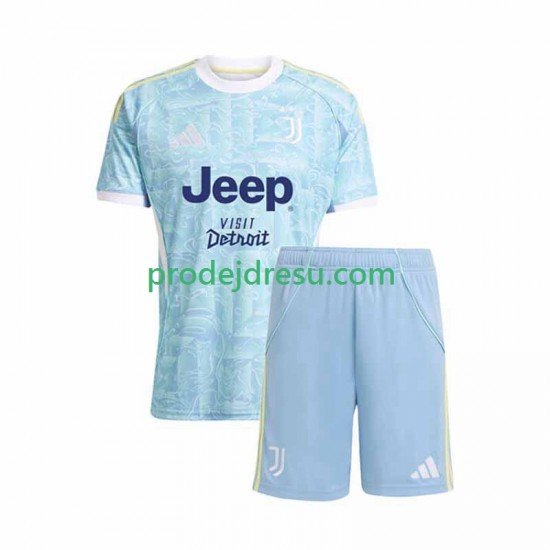 Juventus Dresy Fotbal Dětský Venkovní 2025-2026 Krátký rukáv