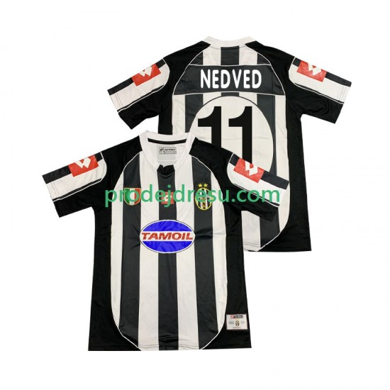 Juventus Dresy Fotbal NEDVED 11 2003 Retro Muž Domácí 2002 Krátký rukáv