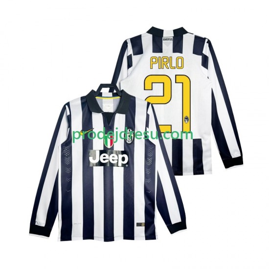 Juventus Dresy Fotbal Pirlo 21 2014 2015 Retro Muž Domácí Dlouhý rukáv