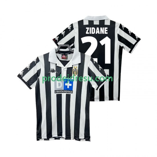 Juventus Dresy Fotbal ZIDANE 21 2000 Retro Muž Domácí 1999 Krátký rukáv