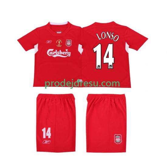 Liverpool Dresy Fotbal ALONSO 14 LWP 2005 Retro Muž Domácí 2004 Krátký rukáv