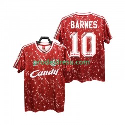 Liverpool Dresy Fotbal BARNES 10 1989 1991 Retro Muž Domácí Krátký rukáv