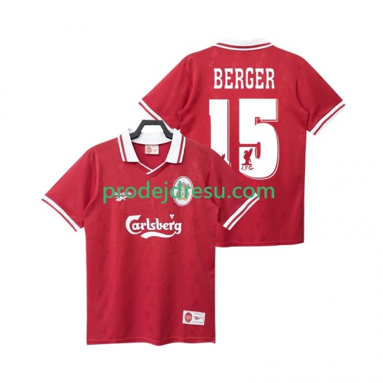 Liverpool Dresy Fotbal BERGER 15 1996 Retro Muž Domácí 1998 Krátký rukáv