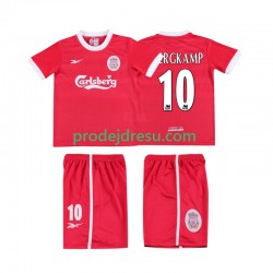 Liverpool Dresy Fotbal BERGKAMP 10 LWP 1997 Retro Dětský Domácí 1998 Krátký rukáv