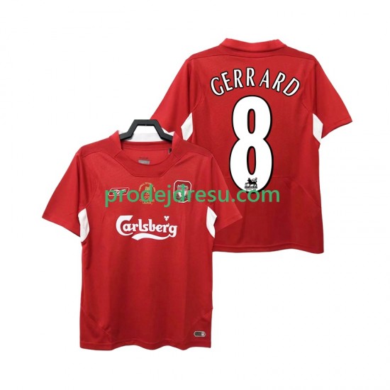 Liverpool Dresy Fotbal GERRARD 8 2005 Retro Muž Domácí 2004 Krátký rukáv