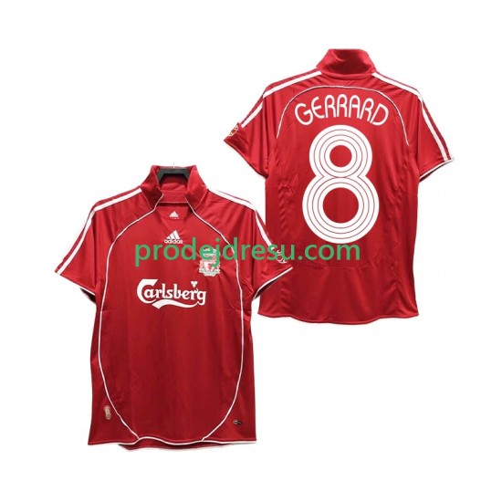 Liverpool Dresy Fotbal GERRARD 8 Retro Muž Domácí 2008 2006 Krátký rukáv