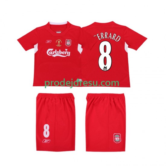 Liverpool Dresy Fotbal GERRARD 8 LWP 2005 Retro Muž Domácí 2004 Krátký rukáv