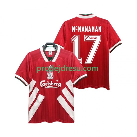 Liverpool Dresy Fotbal MCMANAMAN 17 1993 1995 Retro Muž Domácí Krátký rukáv