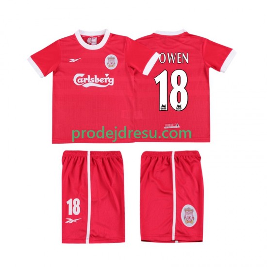 Liverpool Dresy Fotbal OWEN 18 LWP 1997 Retro Dětský Domácí 1998 Krátký rukáv