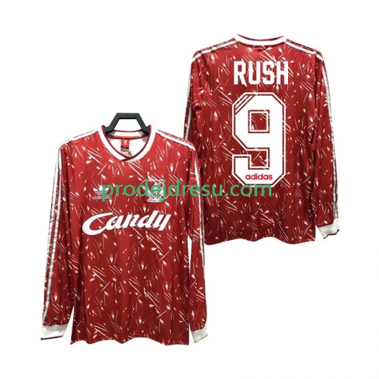 Liverpool Dresy Fotbal Rush 9 1989 1991 Retro Muž Domácí Dlouhý rukáv