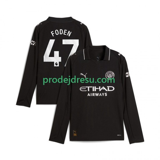 Manchester City Dresy Fotbal Phil Foden 47 Muž Venkovní 2025-2026 Dlouhý rukáv