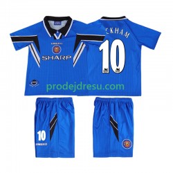 Manchester United Dresy Fotbal BECKHAM 10 1996 Retro Dětský Alternativní 1998 Krátký rukáv