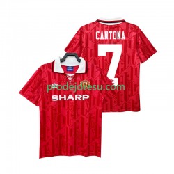 Manchester United Dresy Fotbal CANTONA 7 1992 Retro Muž Domácí 1994 Krátký rukáv