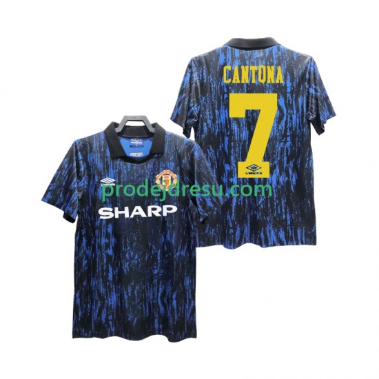 Manchester United Dresy Fotbal CANTONA 7 1993 Retro Muž Domácí Krátký rukáv