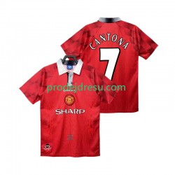 Manchester United Dresy Fotbal CANTONA 7 1996 1997 Retro Muž Domácí Krátký rukáv