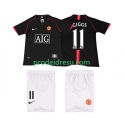 Manchester United Dresy Fotbal GIGGS 11 2007 Retro Dětský Venkovní 2008 Krátký rukáv