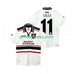 Manchester United Dresy Fotbal GIGGS 11 Retro Muž Venkovní 1998 1999 Krátký rukáv