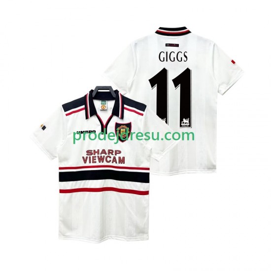 Manchester United Dresy Fotbal GIGGS 11 Retro Muž Venkovní 1998 1999 Krátký rukáv