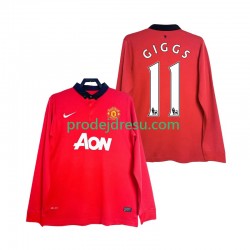 Manchester United Dresy Fotbal GIGGS 11 2013 2014 Retro Muž Domácí Dlouhý rukáv