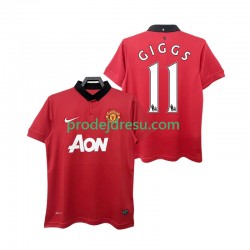 Manchester United Dresy Fotbal GIGGS 11 2013 2014 Retro Muž Domácí Krátký rukáv